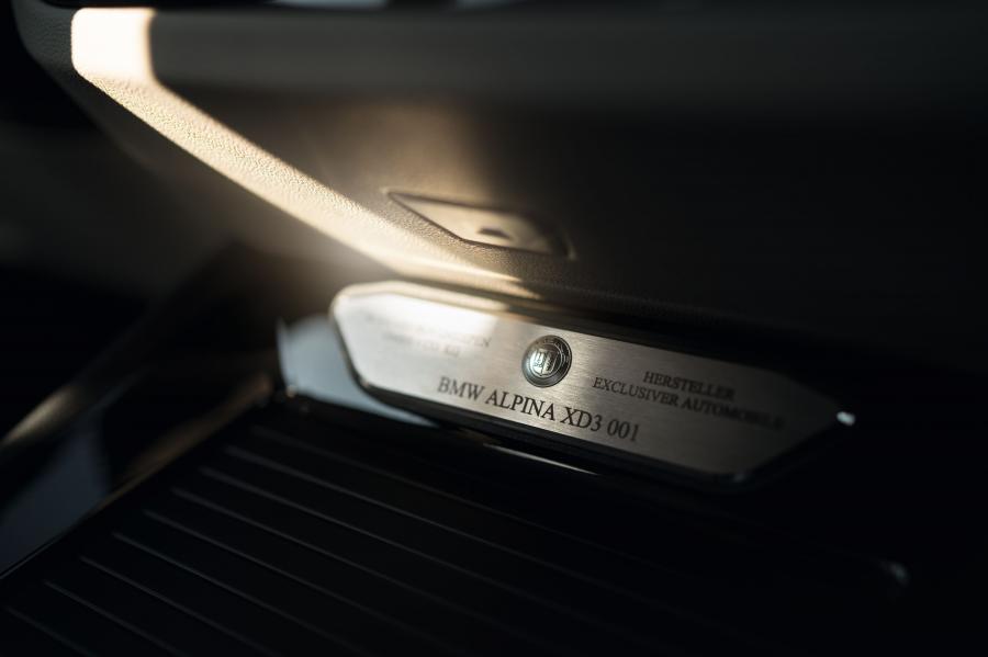 Детали интерьера Alpina XD3 Allrad (G01) 2018 года  (WW) (фото 21 из 26)